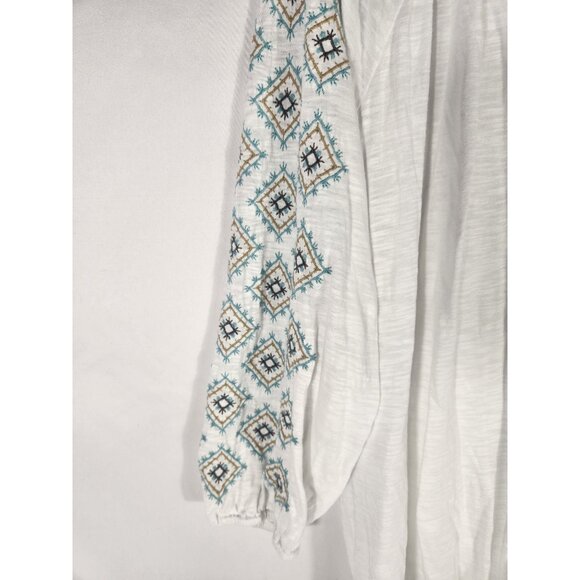 PureJill Womens Tunic Top Embroidered Southwestern Boho Comfort US/L - Picture 3 of 5